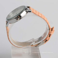 Montre bracelet en cuir pour dames en diamant, alliage en acier inoxydable